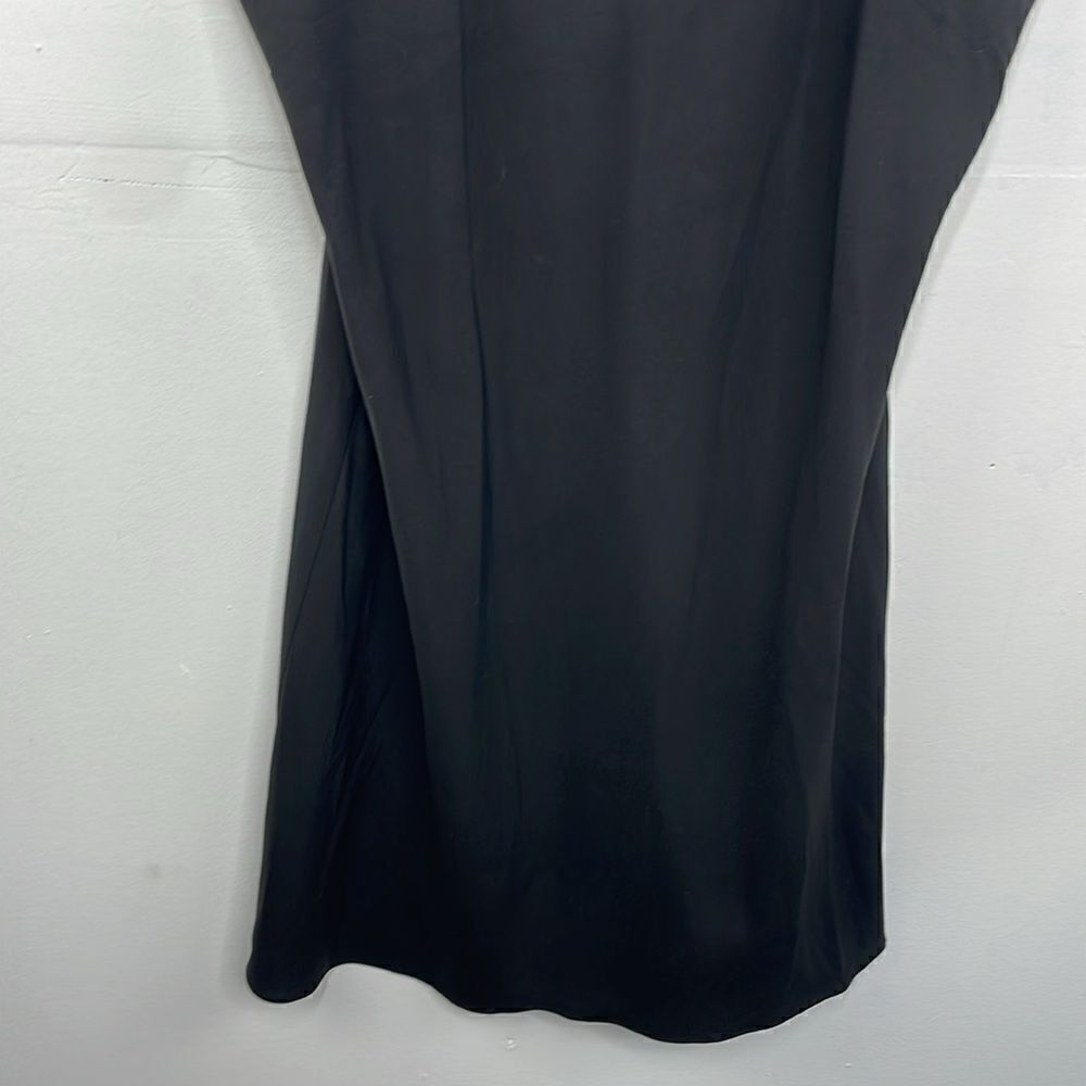 Nanette Lepore Slip Dress Black Spaghetti Straps Size 14 - Picture 4 of 12